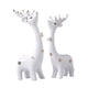 thumbnail image 4 of 2 estatuas de ciervos, esculturas de animales, colección moderna, figuras decorativas Blanco, 4 of 9