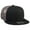 Blk/Blk/Ch.Gry, variant on OTTO SNAP Cotton Twill Round Flat Visor 6 Panel Mesh Back Trucker Snapback - Red/Blk/Blk