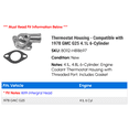 thumbnail image 2 of Thermostat Housing - Compatible with 1978 GMC G25 4.1L 6-Cylinder, 2 of 2
