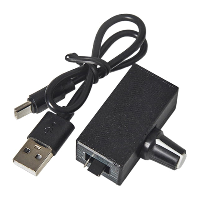 Controlador de velocidad PWM Controlador de ventilador 4 pin pequeño con adaptador cable PLA DIY Práctico Alta potencia PWM Ventilador de Ventiladores Cable estándar