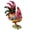 Red, variant on Misright Delicate Enamel Coated Rooster Decorative Box For Valuables And Keepsakes