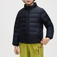 thumbnail image 4 of KAUOD Boys Girls Quilted Puffer Jackets Lightweight Soft Zip up Turtleneck down Coats Kids Winter Padded Warm Outwear, 4 of 6
