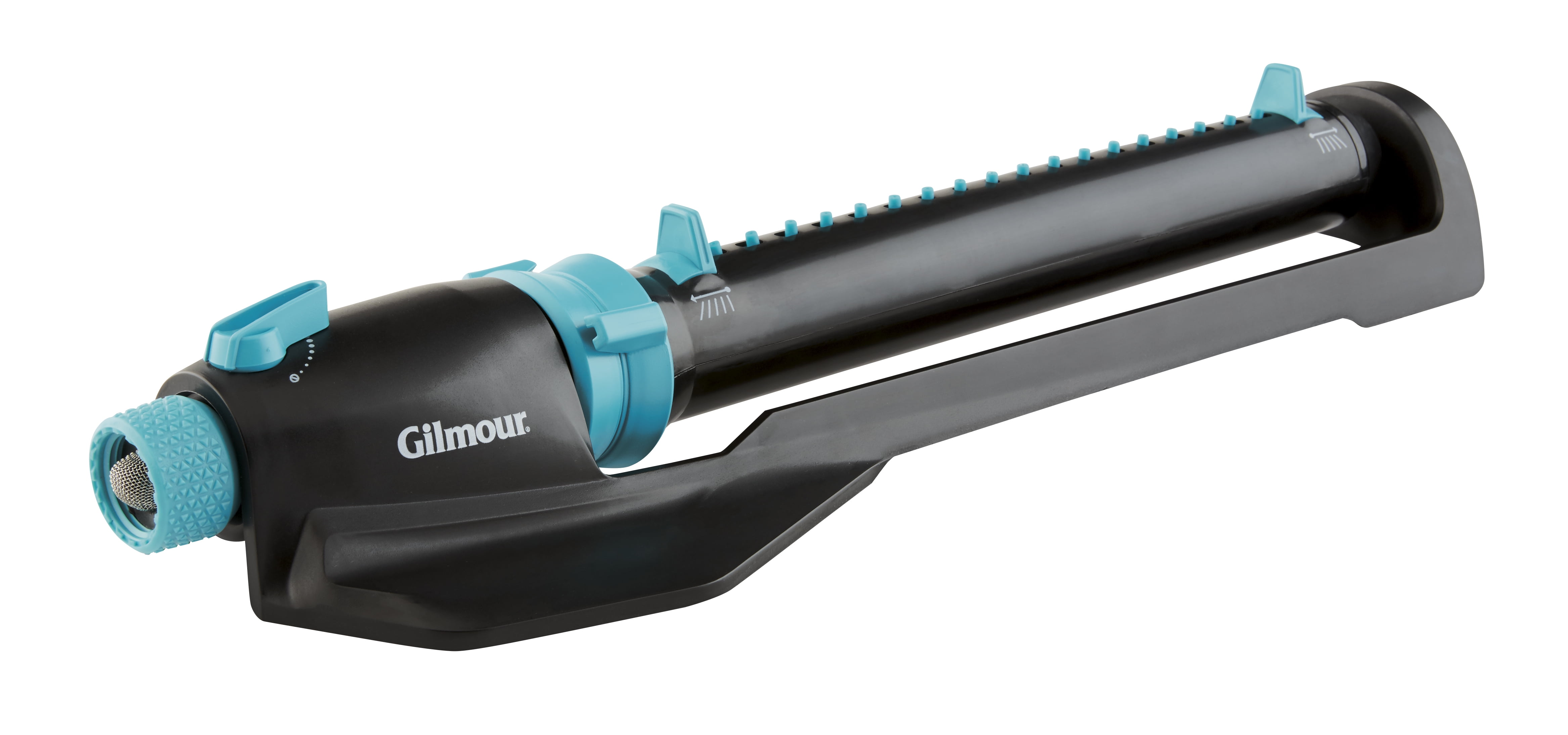 Gilmour 4000 Sq Ft Medium Duty Rectangular Sprinkler with Straight Plastic Tube with Plastic Base with Width Control with On/Off