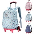 thumbnail image 2 of Sac à Dos Trolley Créatif à 6 Roues Grande Capacité Sac à Dos à Roulettes Sac d'École, 2 of 9