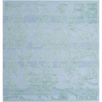 Rugs.com Aruba Outdoor Collection Rug – 8 Ft Square Navy Blue Low-Pile Rug Perfect For Any Outdoor Space, Living Rooms, Kitchens, Entryways