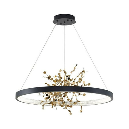 

Bethel International LED Chandelier Sand Black Aluminum & Acrylic