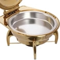 thumbnail image 4 of Chafing Dish Buffet Set 6.34QT Gold Round Stainless Steel Chafing Dish for Buffet Buffet Server and Warmer for Hotels Restaurants Weddings Parties, 4 of 9