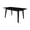 Sophisticated Black, variant on International Concepts Solid Wood 60" Butterfly Extension Dining Table, Hickory & Shell Two-Tone Coastal Farmhouse Dining Table