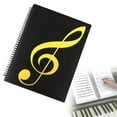 thumbnail image 1 of Dossier Musical pour Choeur - 60 Pages Format Lettres Écrites et Détachables, Support Musical pour Choeur (Noir), 1 of 9