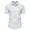 White, variant on IROINNID Men's Fashion Summer Print Casual Business Short Sleeve Shirt