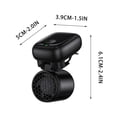 thumbnail image 3 of Clip On Fan For Hat And Waist, Hands-Free Mini Hat Fan, Personal Fan With 3 Speeds For Hiking, Fishing, Camping, Running, Travel, 3 of 7