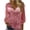 40#Pink, variant on Womens Sequin Tops V Neck Sparkly Glitter Blouses Trendy Patchwork Long Sleeve Holiday Evening Party Shiny Dressy Shirts Silver 2XL