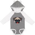 thumbnail image 3 of Inktastic Cute Pug Puppy Dog Boys or Girls Long Sleeve Baby Bodysuit, 3 of 5