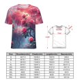thumbnail image 2 of Enchanting Rose T-Shirt O Neck Retro Print Big Size T-Shirts Short Sleeve Tees Womens Pretty Design, 2 of 5