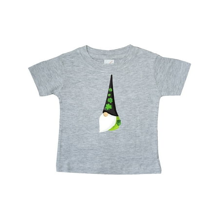 

Inktastic Saint Patrick s Day Gnome Gnome With Black Hat Gift Baby Boy or Baby Girl T-Shirt