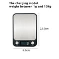 thumbnail image 2 of Báscula digital de cocina, báscula para alimentos con pantalla LCD, para cocinar/hornear, graduación precisa de 1g/0,1oz, carga USB, 2 of 5