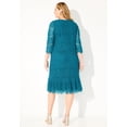 thumbnail image 2 of Catherines Women's Plus Size Shirred Lace Flounce Dress, 2 of 5