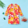 thumbnail image 4 of ATAIKU 18M-7Y Baby Girls One Piece Swimsuit Kids Rash Guard Zipper Bathing Suit UPF 50+ Toddler Sunsuit Swimwear - Starburst, 4 of 10