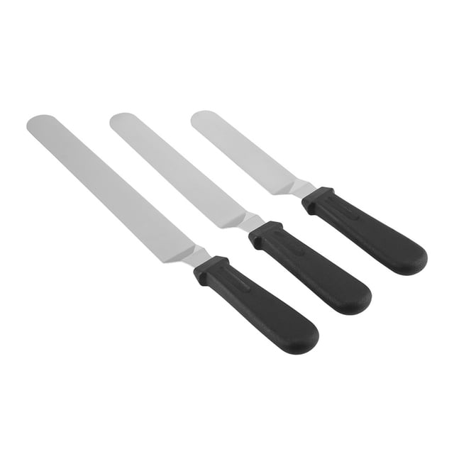3 unids/set Acero inoxidable cuchillo de la torta para decoración herramienta profesional cocina espátula