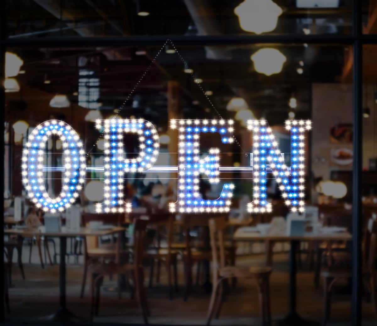 30"x10" LED Open Signs for Business, Ultra Bright Extra Jumbo LED Neon Large Open Sign with Hanging Installation,Open Sign for Stores Bar Hotel Retail Shops Window Salon Restaurant Office