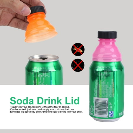 

LYUMO 6Pcs Reusable Useful Snap On Pop Can Bottle Caps for Cool Soda Drink Lid Bottle Caps Soda Drink Lid