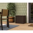 thumbnail image 3 of Suncast Coffre de Terrasse de Rangement pour Patio en Résine 17 x 22 Pouces, 22 Gallons, Brun Java (Lot de 2), 3 of 5