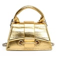 thumbnail image 1 of Monedero FALETO Mini Gold de cuero vegano para mujer Y2K, 1 of 9