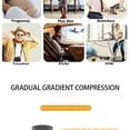 thumbnail image 6 of Multiple pairs of compression socks, outdoor knee high pressure socks, elastic socks, long tube sports, running, cycling (skin grey 6 pairs,S/M (42-44)), 6 of 6