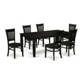 thumbnail image 2 of East West Furniture Dining Table- Table Leg Dining Chairs, LGVA7-BLK-W, 2 of 6