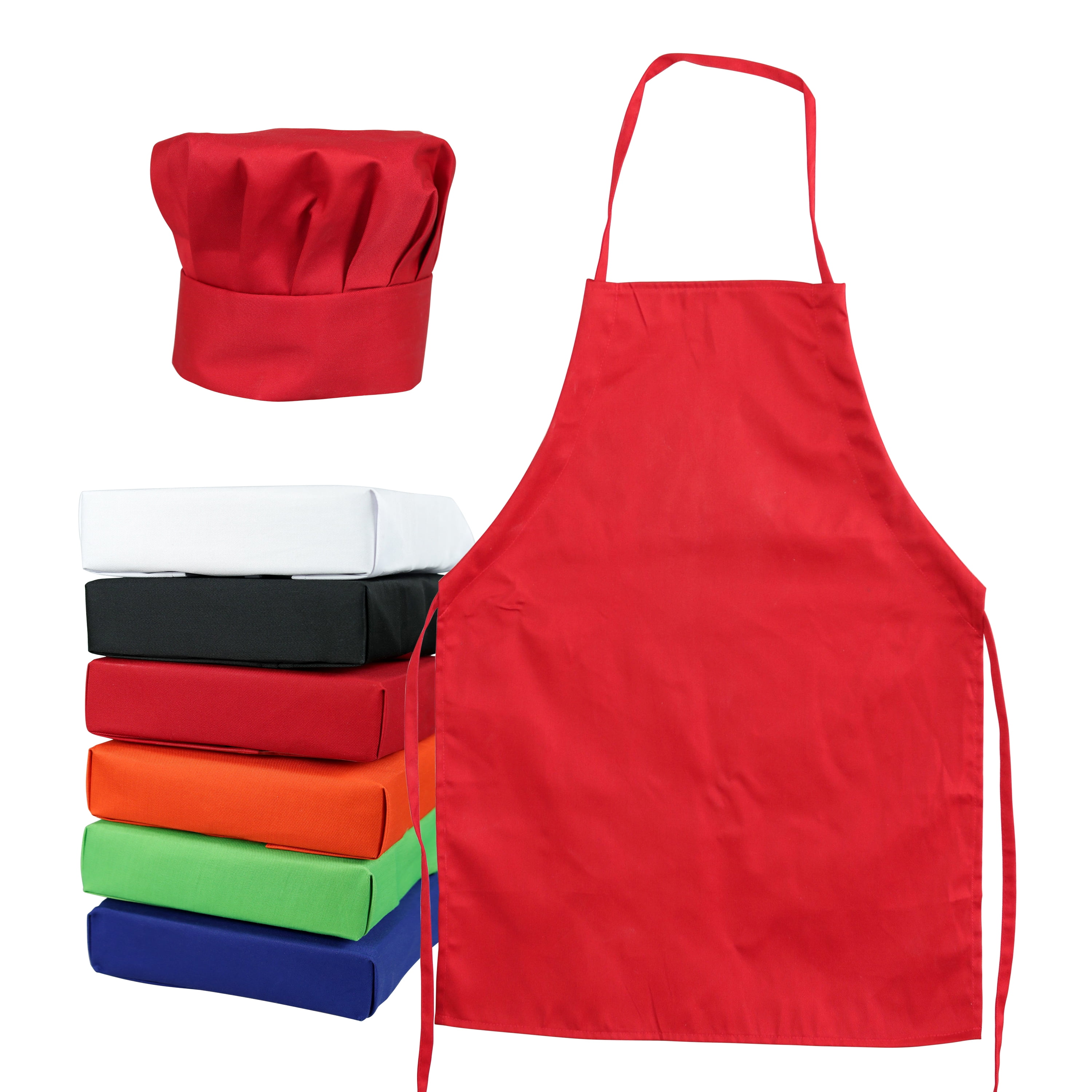 Tessa's Kitchen Club Kids, Child's Chef Hat and Apron Set, Kids Size