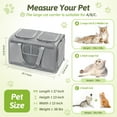 thumbnail image 2 of Large Cat Carrier for 2 Cats, 21.7X 13.8X 13.8in Pet Carrier for Cat and Dog Up to 38lbs, All-Sided Mesh Cat Carriers with Great Ventilation, Portable Soft Sided Pet Carriers for Traveling, 2 of 12