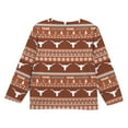 thumbnail image 3 of Youth Outerstuff  Texas Orange Texas Longhorns Ugly Sweater Pajama Set, 3 of 5