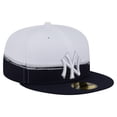 thumbnail image 3 of Men's New Era  Navy/White New York Yankees Paint Stroke 59FIFTY-Fitted Hat, 3 of 5