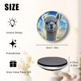 thumbnail image 2 of Glass Refrigerator Magnet 6Pcs Magnetic Fridge Sticker,Decor for Kitchen,Whiteboard,Cabinet,Adorable Alpaca Under Sunny Skyscape, 2 of 5