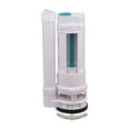 thumbnail image 1 of White ABS Toilet Cistern Dual Flush Push Button Valve Good Sealing, 1 of 5
