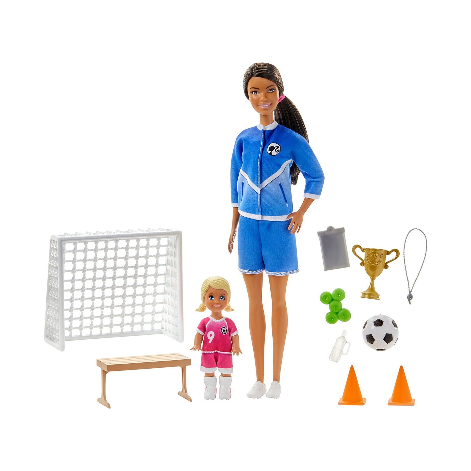 Barbie Career Soccer Coach Playset with Student Doll and Realistic Accessories Walmart