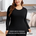 thumbnail image 3 of COMFREE Plus Size Women Thermal Underwear Long Johns Base Layer Top and Bottom Sets for Cold Weather, 3 of 7