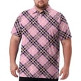 thumbnail image 3 of BRANROY Men's Big and Tall Polo - Tartan Collared UPF 50+ Short Sleeve Mens Polo Shirts, Breathable Golf Shirts for Men, Casual Work Shirts - Perfect for Course & Office,Gray,6XL, 3 of 8