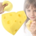 thumbnail image 2 of Stress Relief Squishy Toy Cheese Shaped Soft Toys Toys That Slowly Expand to Stress Soft Sensory Toys Suitable for All Ages Portable Toys for Home and Travel to Alleviate Anxiety Relief, Slow Rising,, 2 of 9