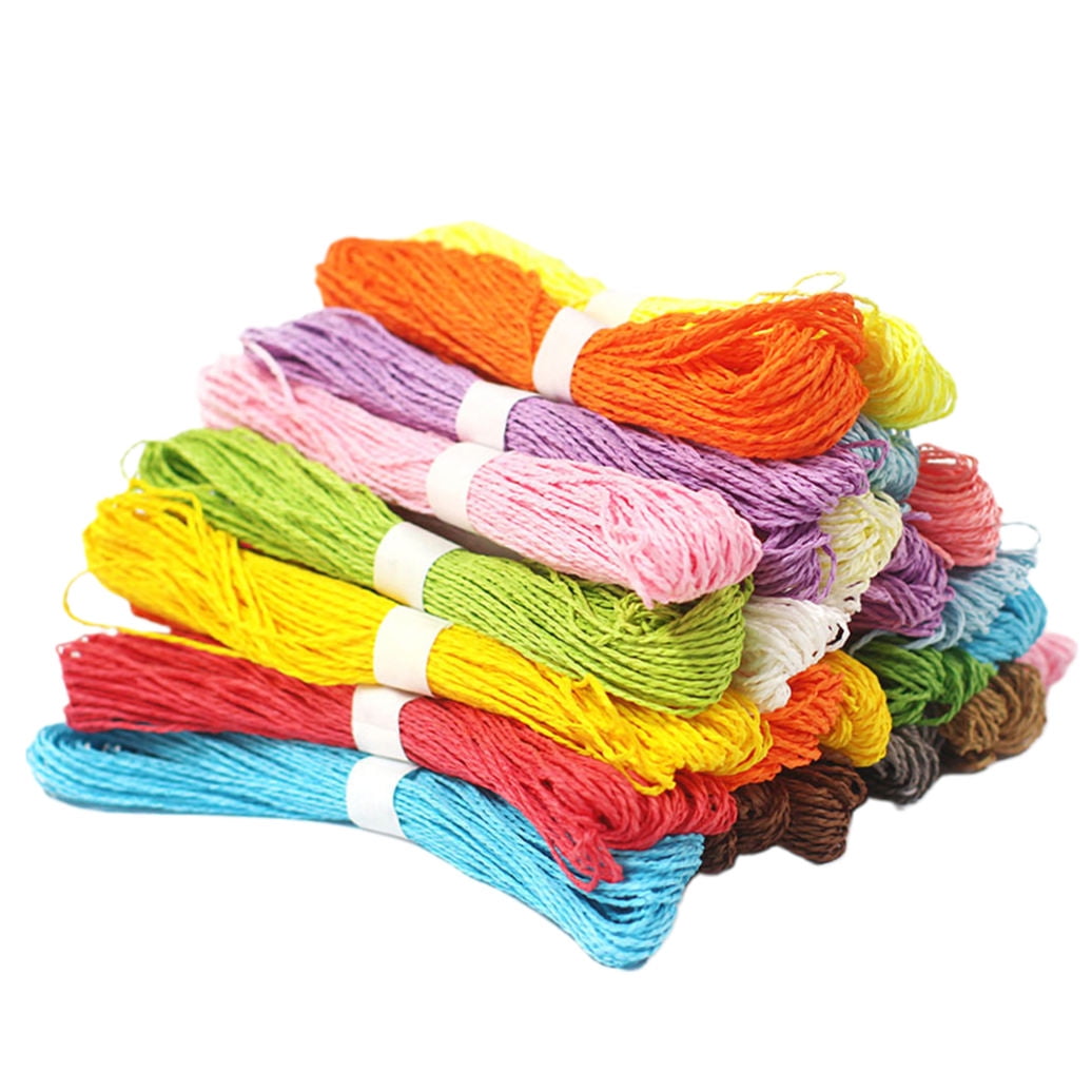 GOOHOCHY PCS Colored Paper Rope Set Macrame Twine for Crafts Woven