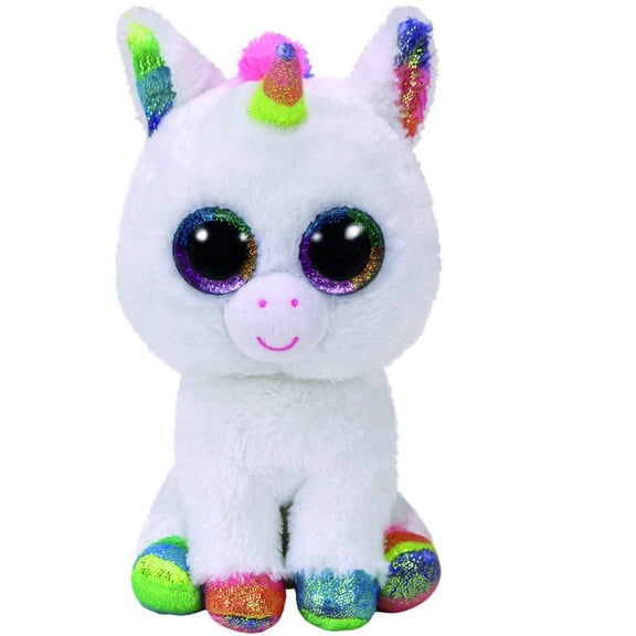 TY Beanie Boos - PIXY the Unicorn (Glitter Eyes) (Medium Size - 10 inch)