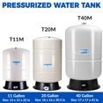 thumbnail image 5 of iSpring T20M Réservoir de Stockage d'Eau de 20 Gallons pour Puits et Osmose Inverse RO avec Capacité de 14 Gallons, 5 of 5