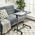 thumbnail image 3 of Overbed Rolling Table Over Bed Laptop Tray Tilting Top Gary, 3 of 10