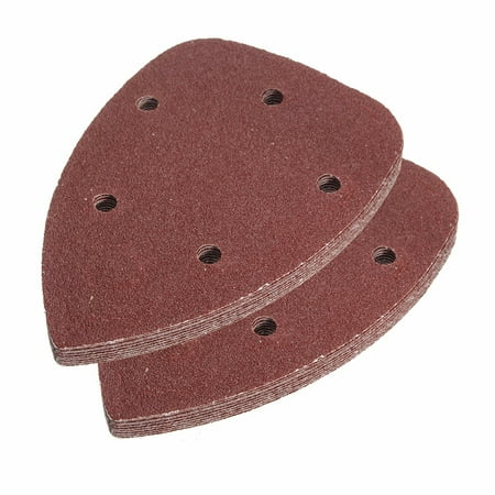 Sheets Hook - 10Pcs 80 Grit 5 Hole Mouse Sanding deltasandpaper Disc Detail Sandpaper Hook And Loop Abrasive Sanding Sheets