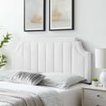 thumbnail image 5 of Modway Alyona Channel Tufted Performance Velvet Full/Queen Headboard in White, 5 of 11