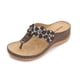 thumbnail image 2 of Zapatos de mujer Tacón inclinado Sandalias de tacón bajo Zapatillas casuales de talla grande Chanclas Wmkox8yii  hj789, 2 of 6