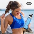 thumbnail image 6 of ALAZA Solid Blue Color Water Bottle Insulated Flask Stainless Steel Straw Lid 20 oz, 6 of 6