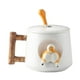 thumbnail image 2 of Taza de cerámica con diseño de trasero de corgi de 500 ml para preparar té con leche y café. blanco, 2 of 9