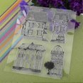 thumbnail image 4 of Scrapbook Photo Cards Rubber Stamp Clear Transparent Stamps House, 4 of 5