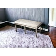 thumbnail image 2 of Silver Mirrored Bench, 2 of 3